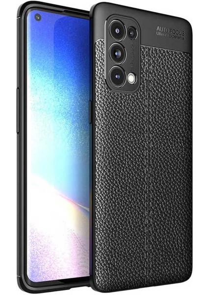 Oppo Reno 5 Pro 5g Uyumlu Deri Görünümlü Kılıf