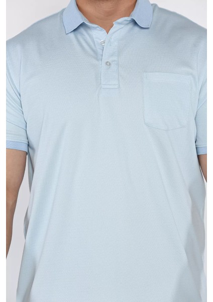 Erkek Polo Yaka Tek Cepli Desenli Tişört P-00015832 fırsatları