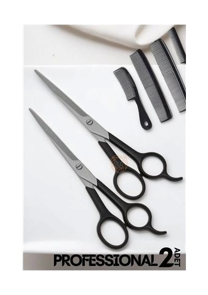 Berber Makası 2 Adet Profesyonel 6.5 Inç Çelik fiyatları