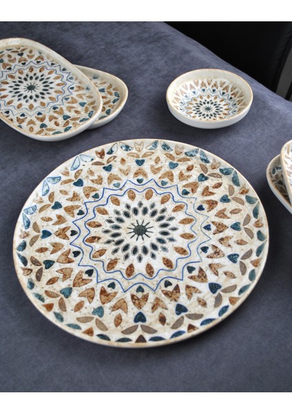 29 Parça Porselen Kahvaltı Takımı 6 Kişilik Kahvaltılık Servis Seti-Ephesus