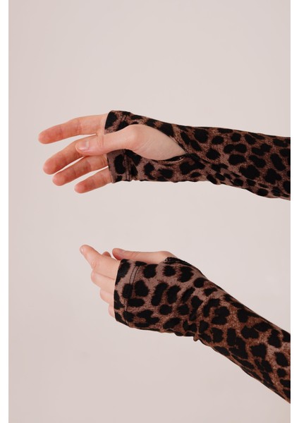 Leopar Desen Basic Bluz fiyatları