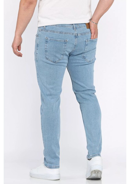 Fermuarlı Erkek Slim Fit Jean Kot Pantolon P-00015857 modelleri