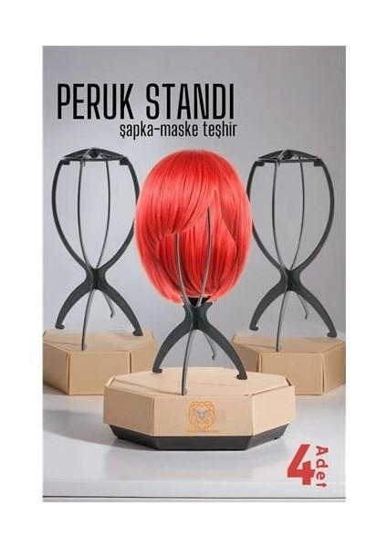 Peruk Standı 4 Adet