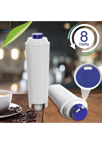 Pure Kafe Ds012 - Delonghi Dlsc002 Için Kahve Makinesi Su Filtresi 8 Adet modelleri