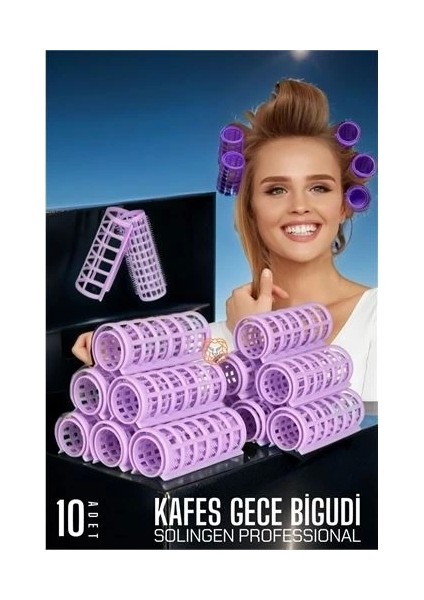 Kafes Gece Bigudisi 2.5 cm 10 Adet Solingen Professional