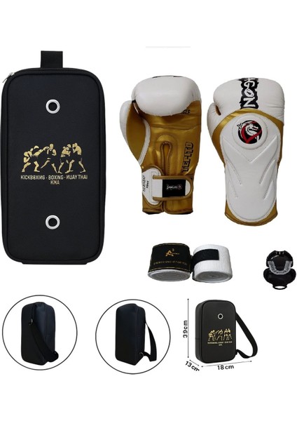 Tepito Boks Eldiveni Kick Boks Muay Thai Eldiveni 3'lü Set ve Eldiven Taşıma Çantalı