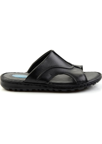 Siyah Leather Erkek Terlik E04437182503