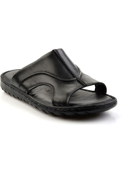 Siyah Leather Erkek Terlik E04437182503 modelleri