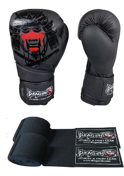 Yakuza Siyah Boks Eldiveni ve Bandaj 2 Li Set