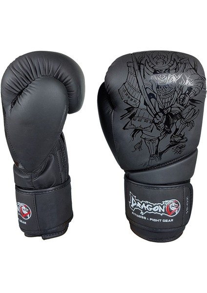 Siyah Yakuza Boks Eldiveni Whiteface Boks Bandajı ve Dişlik 3’lü Set Suni Deri modelleri