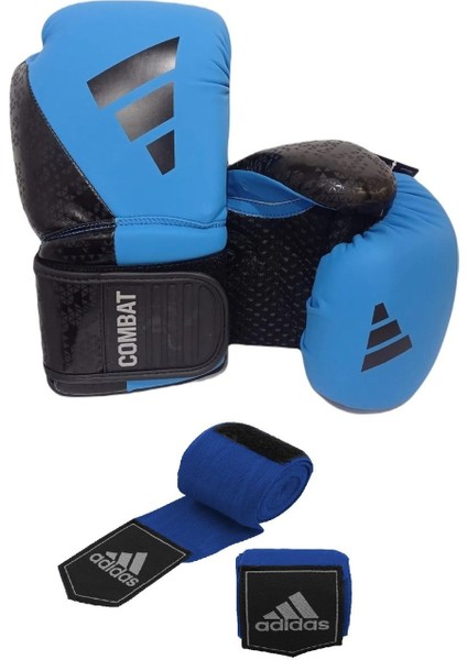 Combat 50 ADİC50TG Boks Kıck Boks Muay Thai Eldiveni Adidas Boxing Gloves Bandajlı Set
