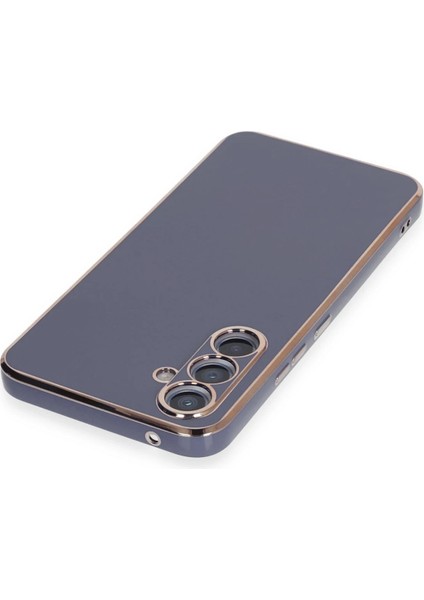 Samsung Galaxy A54 5g Kılıf Volet Silikon - Mavi Svlrs