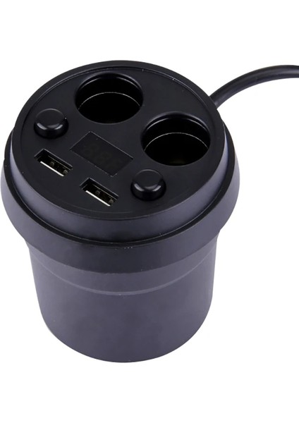 Ally Car Cup Cift USB Dijital Gostergeli Araç ŞARJI-(5775) - NTR6610-9136 fiyatları