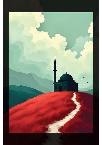 Siyah Cami Kanvas Tablo fiyatları
