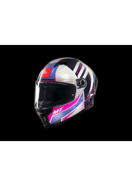 Kask mt Stınger Tron C8 Parlak Gri/pembe