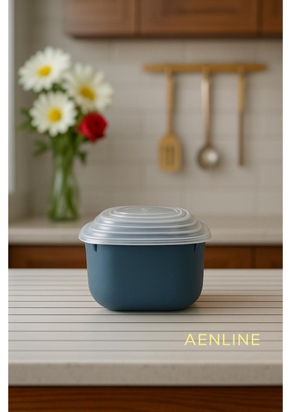 Premium Snaplid Dikdörtgen 3’lü Saklama Kabı Seti – Rengi Mavi 600 ml / 1100 ml / 1800 Ml, Bpa Free fırsatları