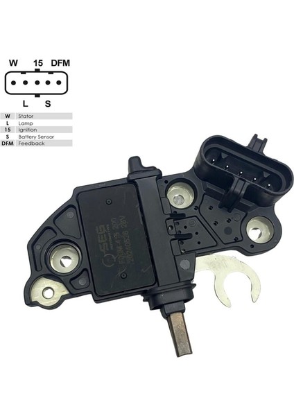 24V Kömürlü Konjektör Bosch Tipi (5 Fiş Soketli) (W-L-Ig-S-Dfm) Mercedes Actros/arocs/atego/axor