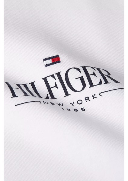 Erkek Göğüs Logo Baskılı Sweatshirt – Beyaz modelleri