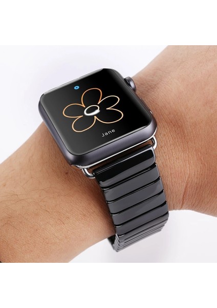 Ally Apple Watch 7-8 41MM 6-5-4 40MM Kayış Kordon Seramik Metal 3-2-1 38MM-(5775) - NTR7484-8292 indirimleri