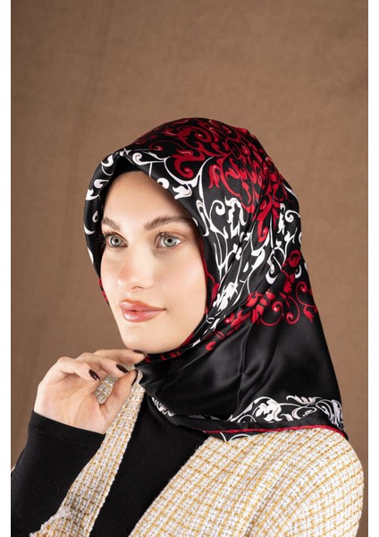Varaklı Saten Eşarp Koleksiyonu Ebat 95 x 95