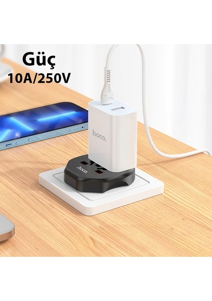 Hoco Ac6 Travel Power Universal Seyahat Şarj Adaptörü EU-(5775) - NTR4682-8948 modelleri