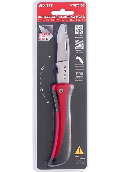 VT875182 Katlanabilir Elektrikçi Bıçağı modelleri