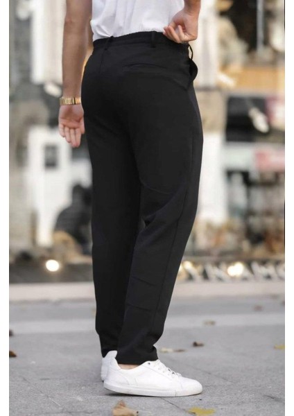 Erkek Beli Bağcıklı Jogger Pantolon