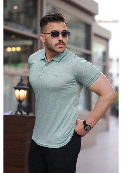 Erkek Yakalı Kagi Kumaş Kısa Kollu T-Shirt modelleri