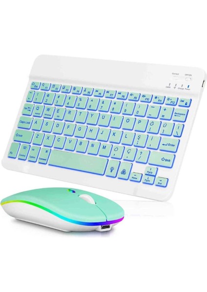 Rgb Bluetooth Klavye Mouse Set