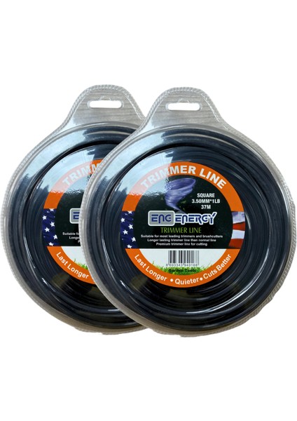 Misina 3.5 mm 37MT 4 Köşe Siyah - 2 Adet