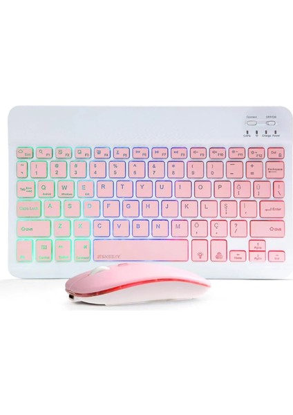 Rgb Bluetooth Klavye Mouse Set