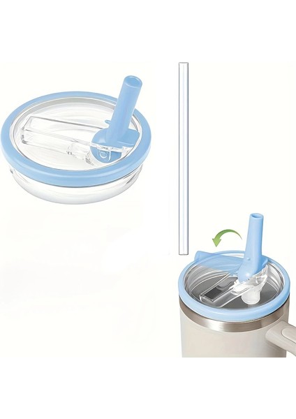 Quencher 1.18 L 40OZ Uyumlu Sızdırmaz Kapak ve Pipet Seti