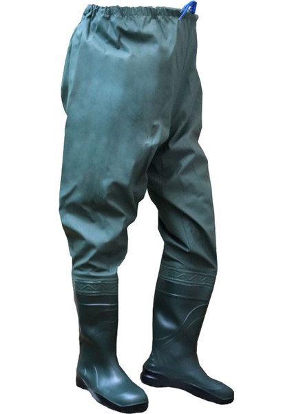 Balıkçı Çizme, Çizmeli Pantolon, 55 Mikron Dikişsiz Avcı Balıkçı Pantalon