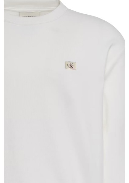 Erkek Ls Eu 350TERRY Badge Crewneck Sw Sweatshirts