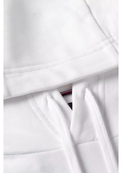 Erkek Brand Love Hilfiger Hoodie Sweatshirt - Beyaz modelleri