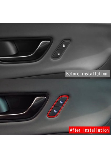 Kırmızı Için Araba Koltuğu Hafıza Düğmesi Trim Çerçevesi (Yurt Dışından) fırsatları