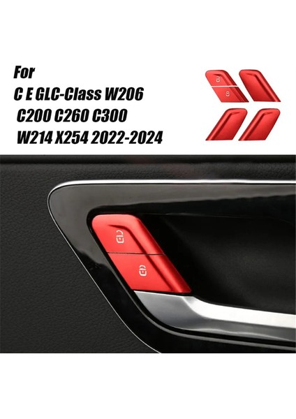 Araba Iç Kapı Kilidi Düğmesi Anahtarı Trim Sticker B (Yurt Dışından)