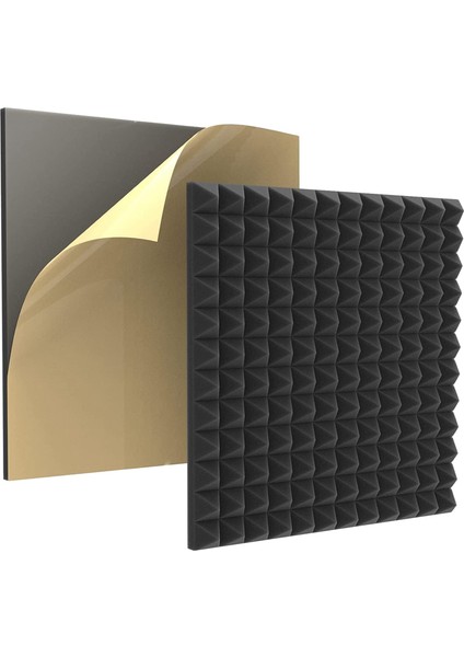 12 Paket Akustik Köpük Kendinden Yapışkanlı Piramit Köpük, Ses Emici (Yurt Dışından) fiyatları