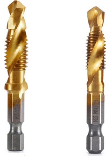 M8 M10 Altıgen Şaft Titanyum Kaplamalı Vida Dişi Metrik Kılavuz Matkap Uçları (Yurt Dışından)