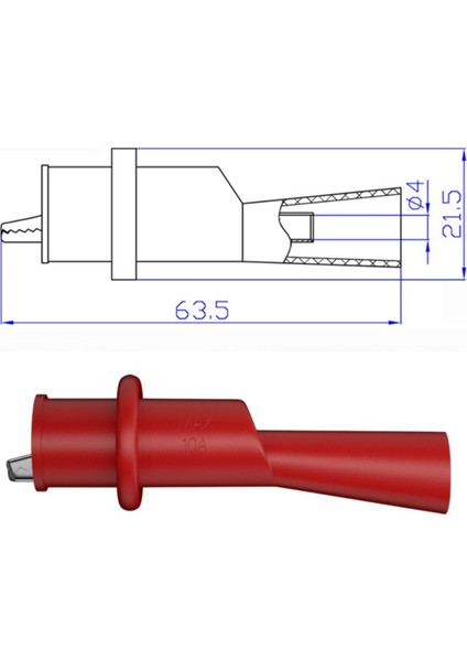 Güç Test Kiti Diş Açma Probu Yalıtımlı Tel Diş Açma Klipsi Kiti A (Yurt Dışından)