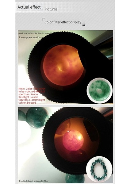 Beş Renkli Filtre Büyüteç Yükseltme (Yurt Dışından)