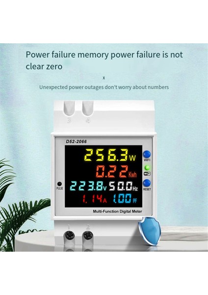 Tuya Wifi Akıllı Dijital Ekranlı Elektrik Sayacı B (Yurt Dışından) fiyatları