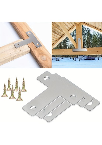 100 Adet Düz T Tamir Plakası, Paslanmaz Çelik T Braketleri (Yurt Dışından) modelleri