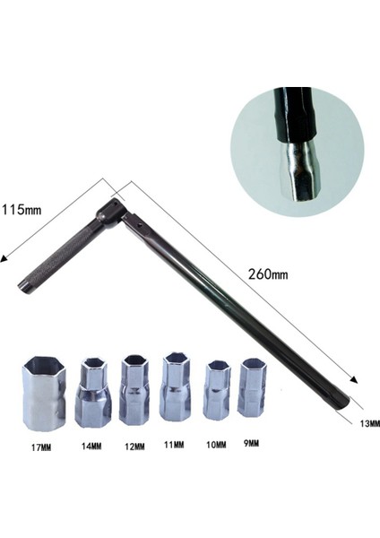 Musluk Anahtarı 9 Ila 17MM Karbon Çelik Tesisatçı Soket Anahtarı (Yurt Dışından) fiyatları