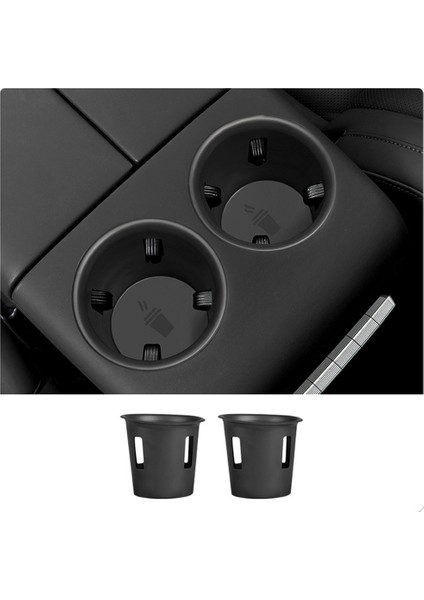 Lixiang L7 L8 2023 Araba Orta Su Bardağı Tutucu Ön Sıra Siyah (Yurt Dışından)