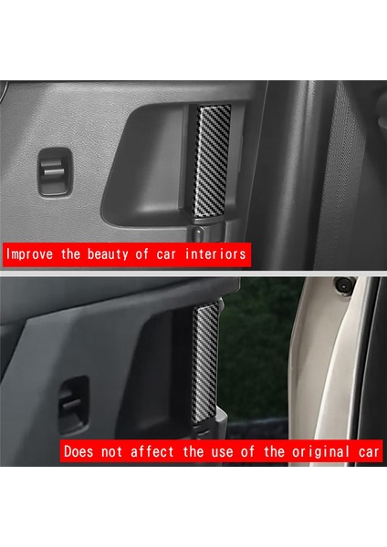 Karbon Fiber Desenli Kapı Kolu Çerçeve Paneli Kaplamaları Sticker (Yurt Dışından) indirimleri