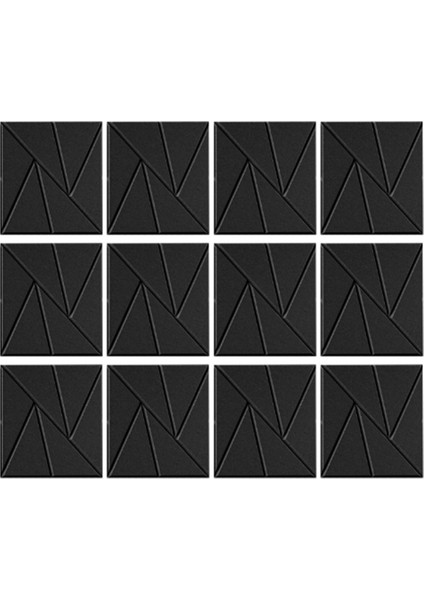 12 Paket Kendinden Yapışkanlı Akustik Paneller 11.8 Inç x 11.8 Inç Siyah (Yurt Dışından)