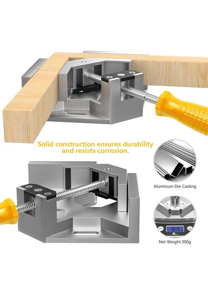 Dik Açı Kelepçesi, Tek Saplı 90° Alüminyum Alaşımlı Köşe Kelepçesi (Yurt Dışından) indirimleri