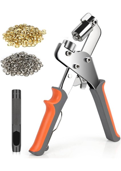 Grommet Alet Takımı, 3/8 Inç Gözlü Pense Aleti (10MM) Delik Delme Aleti ile (Yurt Dışından)