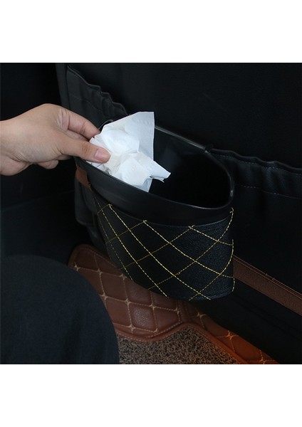LW-1795B Araba Çöp Kutusu Sandalye Arkası Çöp Kutusu Depolama Kovası (Yurt Dışından)